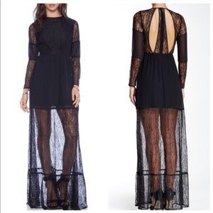 BCBG lace backless Maxi boho/Festival/Halloween